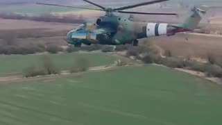 Incredible Footage from Ukrainian Attack Helicopters