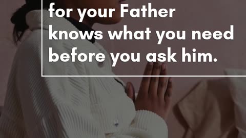 Matthew 6:8