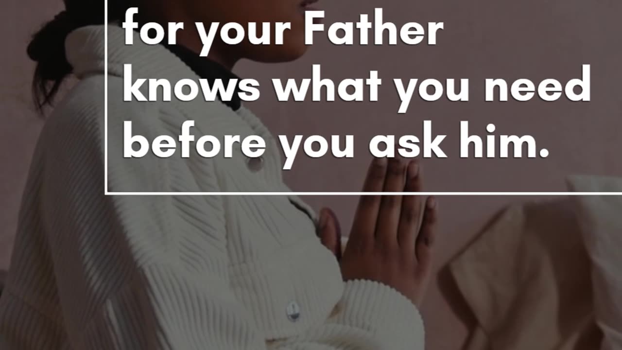 Matthew 6:8