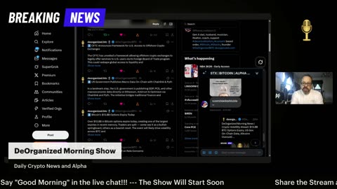 DeOrganized Morning News | Crypto Volatility Ahead | $13.8B BTC Options Expiry, US Gov On-Chain Data, Altcoins Oversold