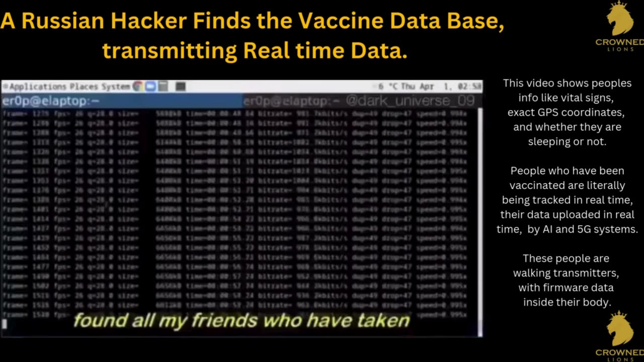 Russian Hacker Finds Vaccine Data Base, Transmitting Real Time Data