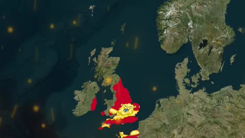 England today vs. Angevin Empire (1154 AD)