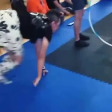 LGBTQI+ man who identities as a DOG jumps through hoops 😳