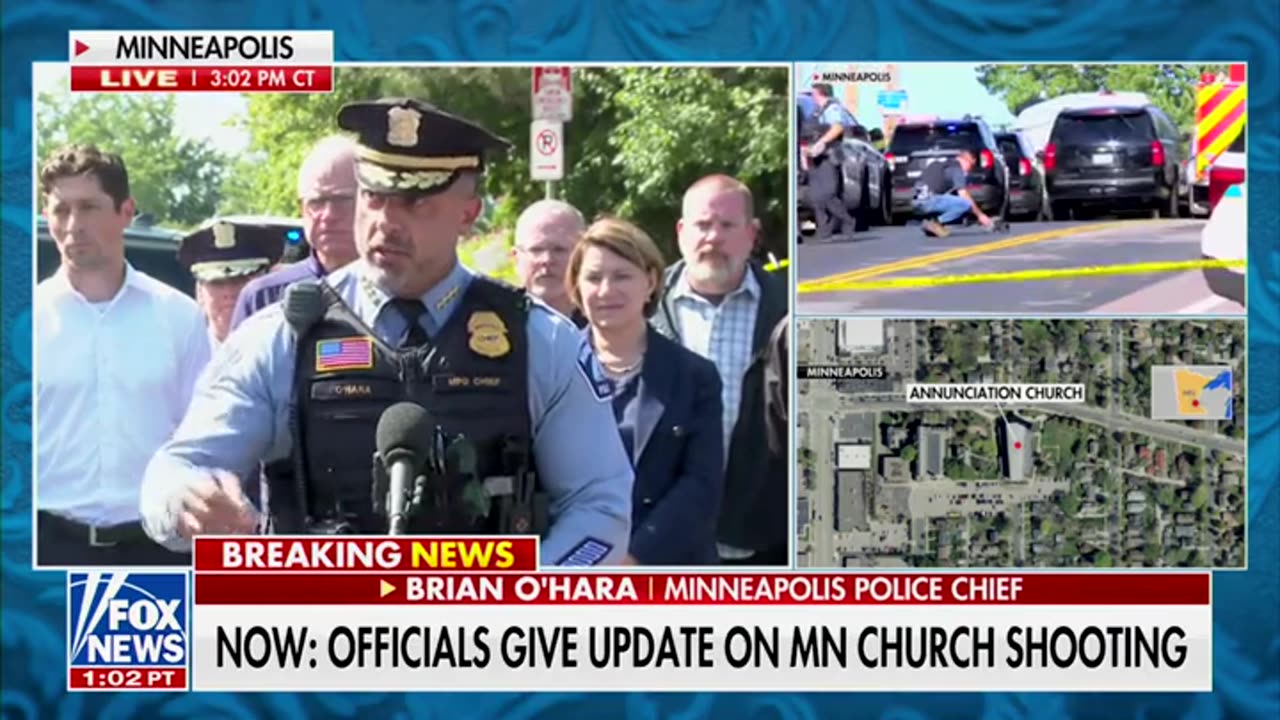 Minneapolis Police Chief Gives Update On Injured Children Who Survived Catholic School Shooting