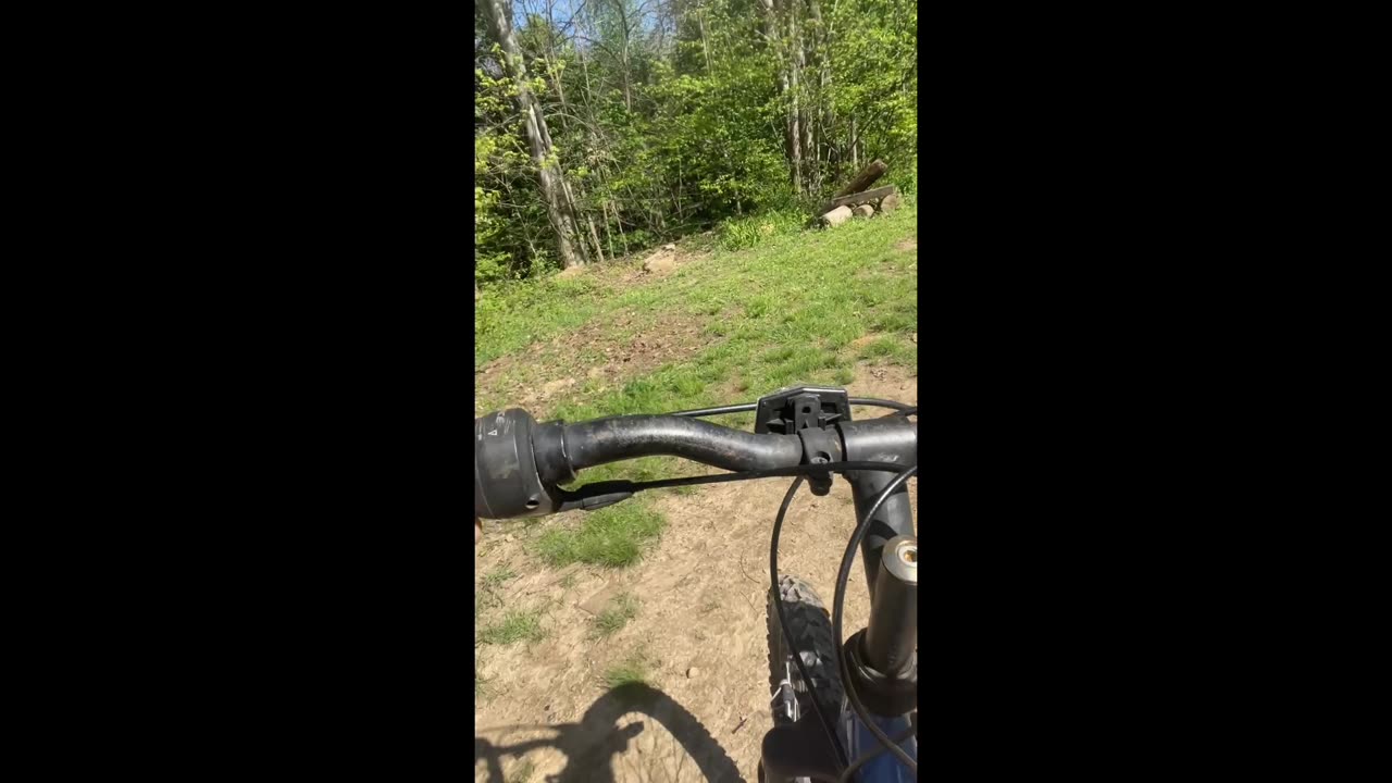 Riding my Diamondback Mountain Bike