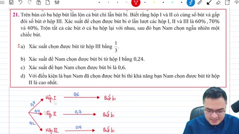 MD6 - Công thức xác suất toàn phần - công thức Bayes - phần 2 - Câu 20-32 - Facebook.mp4