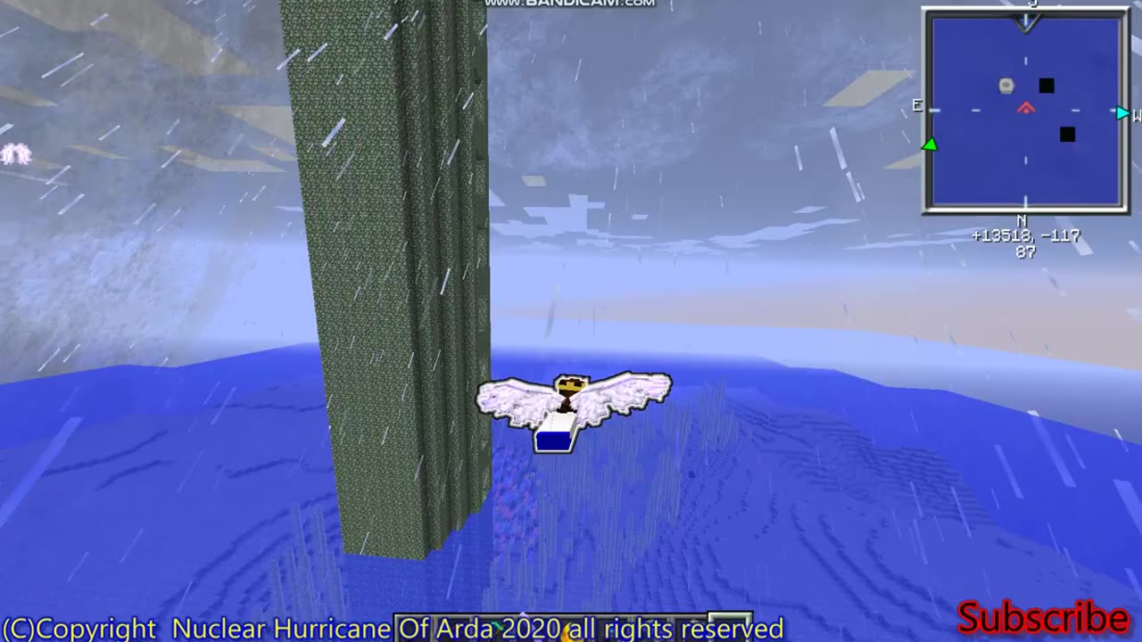 Minecraft how to survive this situation if your using weather and tornados