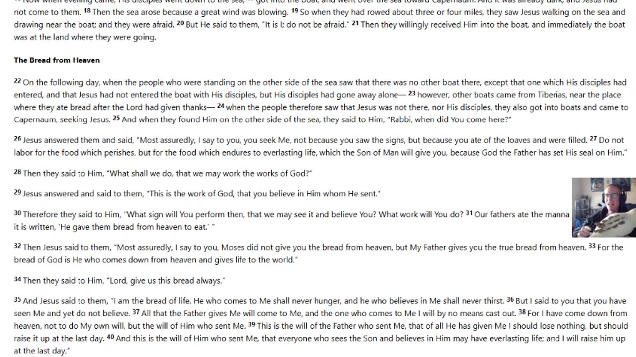 John 6 and 7 NKJV (Joshzilla89 Bible Reading)