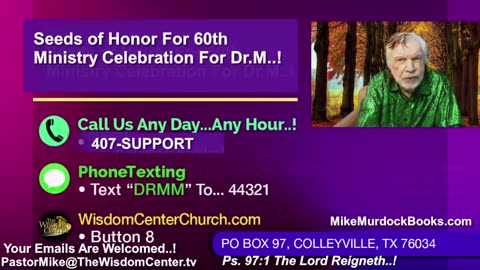 Re-Air: Bible Wisdom LIVE With Mike Murdock..!!!