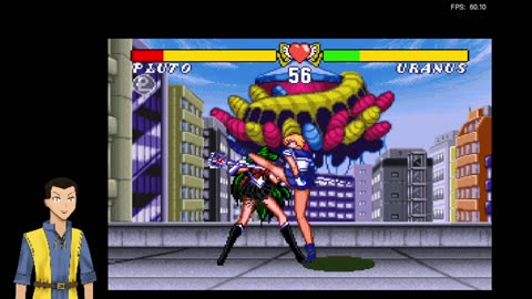 Sailor Moon SuperS (SFC/RetroArch) Short matches as Pluto