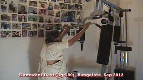 Kumudini Mishra (my mom) Exercise- (Sep 2012) Home Gym