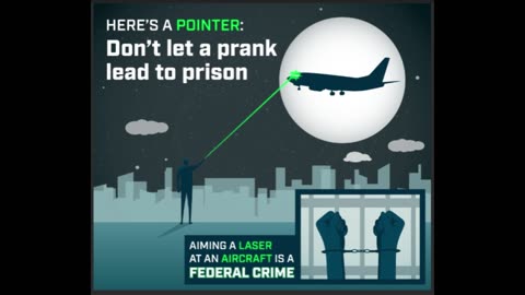 THE PAT WHITE SHOW demonstrates how to go to jail by flashing a Lazer at an aircraft