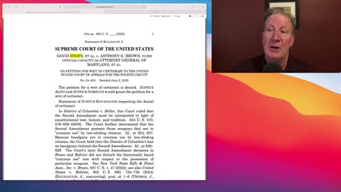 Supreme Court Refuses To Defend The Second Amendment . . . For Now.