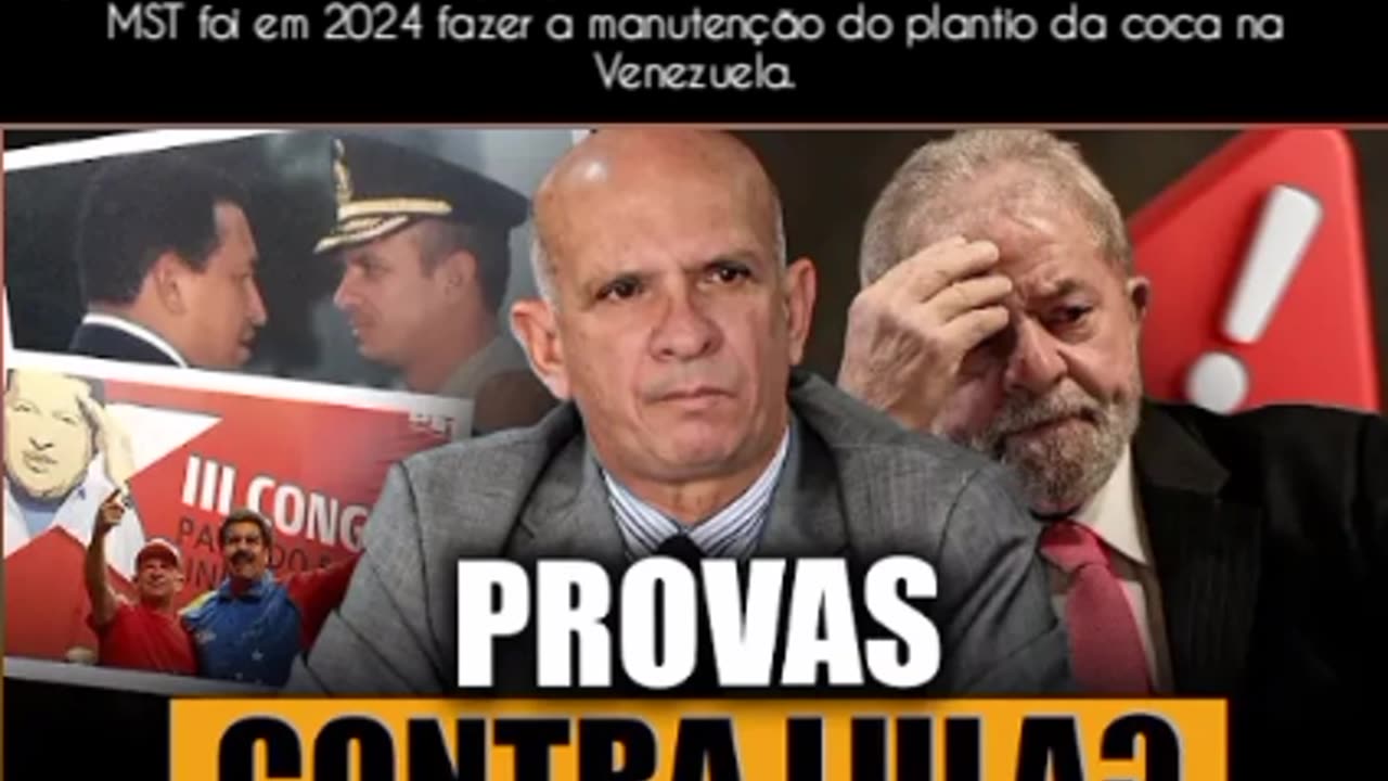 Cavarjal tem provas não só do pagamento mais também de plantação de coca que pertence a Lula e, que os integrantes do MST foi em 2024 fazer a manutenção do plantio da coca na Venezuela.