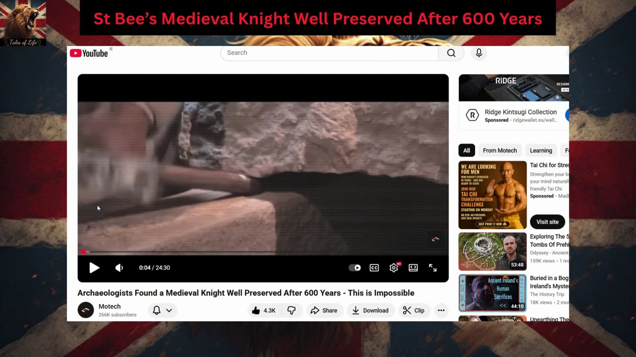 St Bee’s Medieval Knight Well Preserved After 600 Years