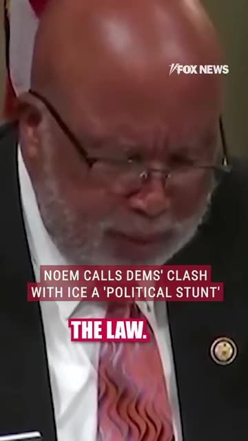 Noem scolds Dems' 'political stunt' against ICE agents #shorts #news #immigration #congress #us #ice
