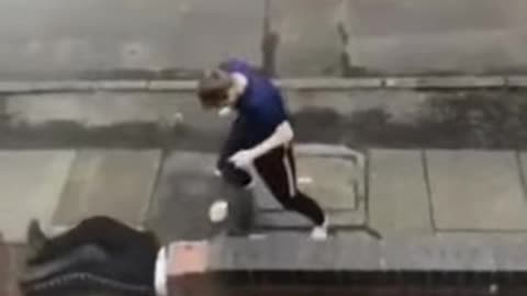 Guessing it will be a while before this guy steals stuff out of people's cars