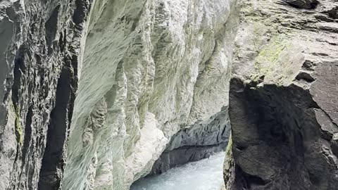 Blue River gorge switzerland