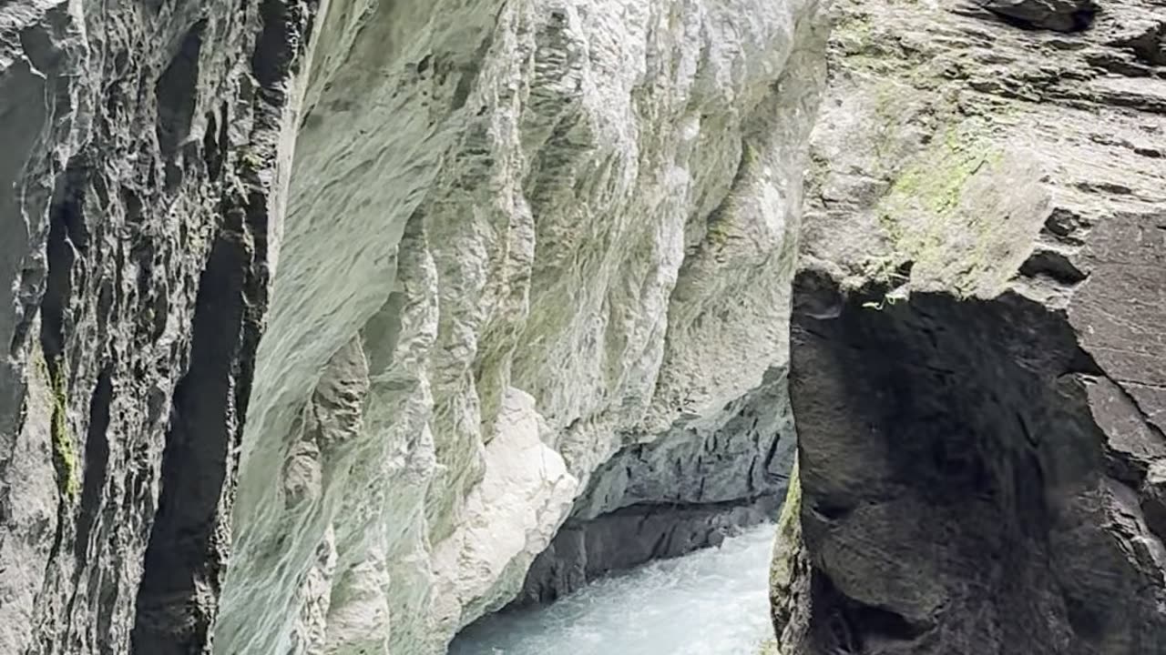 Blue River gorge switzerland