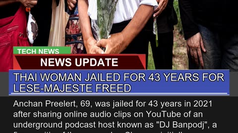 Thai Woman Jailed for Years for Lesemajeste Fr