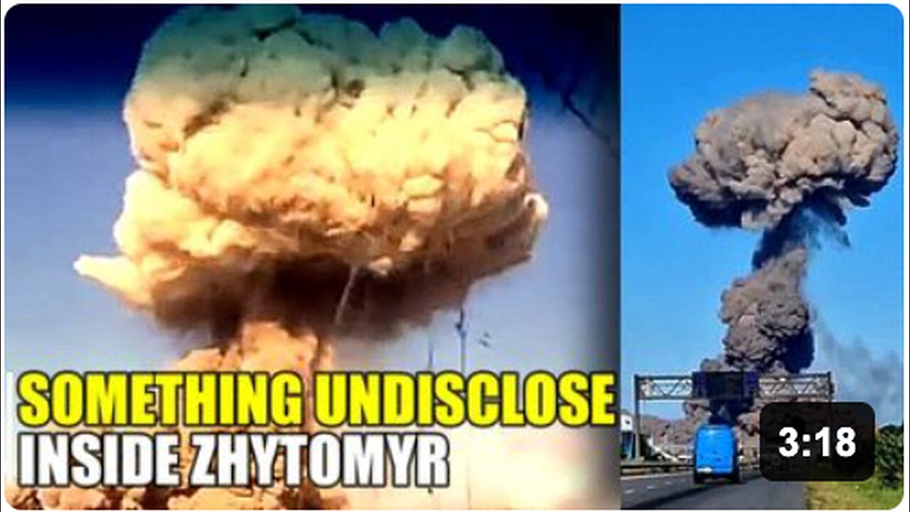 Very strong explosion heard in Zhytomyr indicating something big!