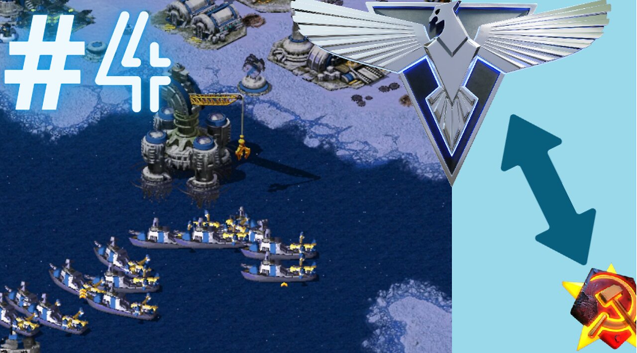 Red Alert 2 - Allied Flipped Mission - Part 4: Home Front - Walkthrough - Gameplay