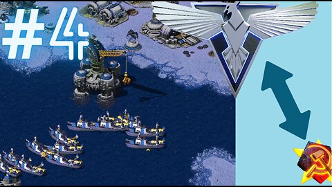 Red Alert 2 - Allied Flipped Mission - Part 4: Home Front - Walkthrough - Gameplay