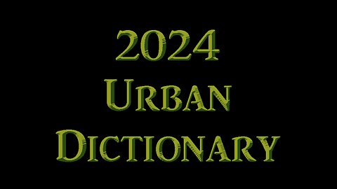 2024 Urban Dictionary Democracy