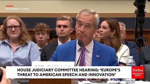 Nigel Farage Stuns Jim Jordan With Stories Of Police Arresting People Over Social Media Posts