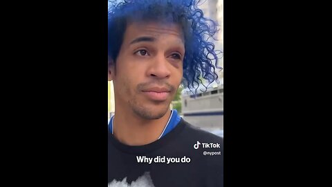 Police catch the man who groped women and set them on fire, what a blue haired POS