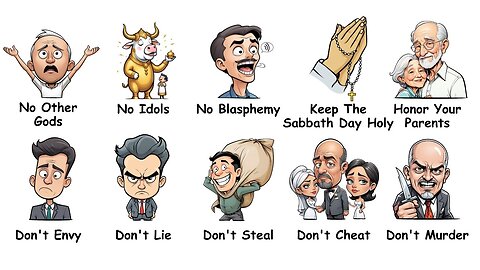 Ogni comandamento della legge di Mosè spiegato DOCUMENTARIO comandamenti dati da Dio che vanno rispettati l'idolatria è un peccato e i pagani cattolici romani sono dei peccatori idolatri e moriranno nei loro peccati mai rimessi come gli ebrei