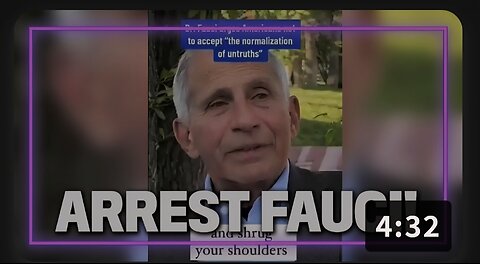 Fauci Surfaces From His Subterranean Lair to Lecture the Public on Combating Misinformation