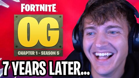 Ninja Played Fortnite OG Season 5 For The FIRST TIME In 7 Years!