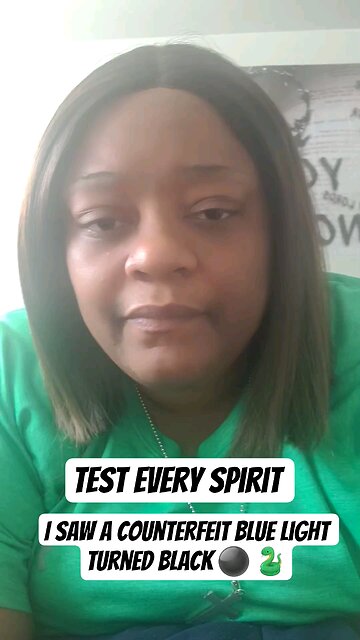 I Saw a Counterfeit blue light Turned black