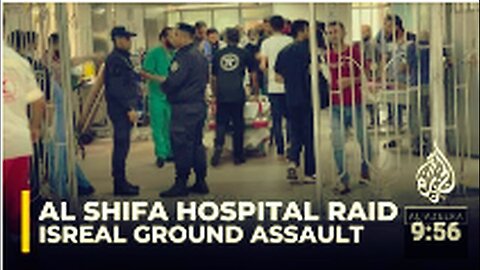 "Israeli Forces Conduct Raid on Al-Shifa Hospital, Shelter to Thousands of Palestinians"