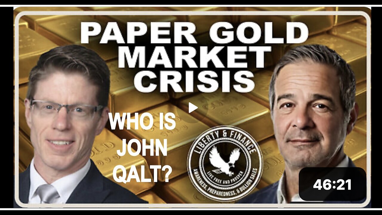 LIBERTY & FINANCE W/ ANDY SCHECTMAN. This Will Take Down The Paper System. WHO IS JOHN QALT?