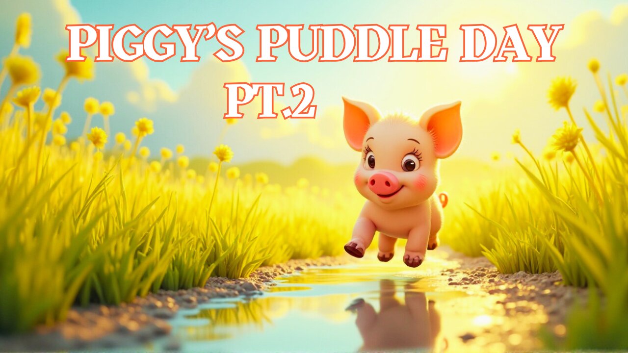 🐷💧 Piggy’s Puddle Day Pt.2 | Fun Nature Song for Kids! 🌦️