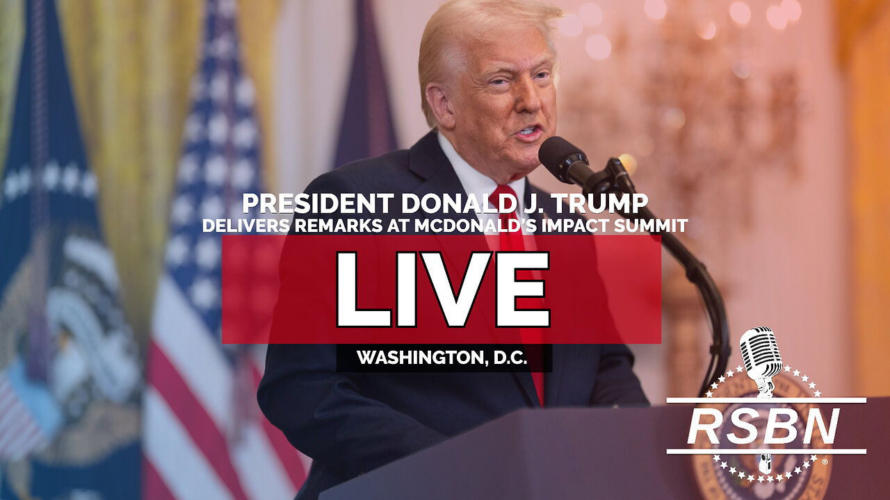 LIVE REPLAY: President Trump Delivers Remarks at McDonald’s Impact Summit - 11/17/25