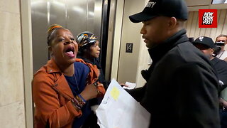 Woman erupts at masked ICE agents after family member detained in NYC