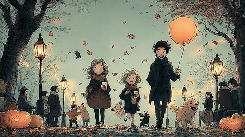 Autumn Walk Music 🍁 Cozy Instrumental Tunes for a Warm Weekend