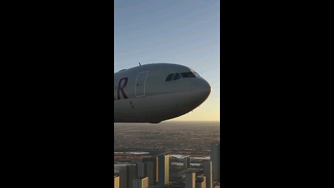Airbus A320neo Qatar Airways Flying on Burj #airplane #aviation #aircrafts #a380