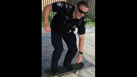 Cop Tries Skateboard… Instantly Regrets It 😅🚓🛹