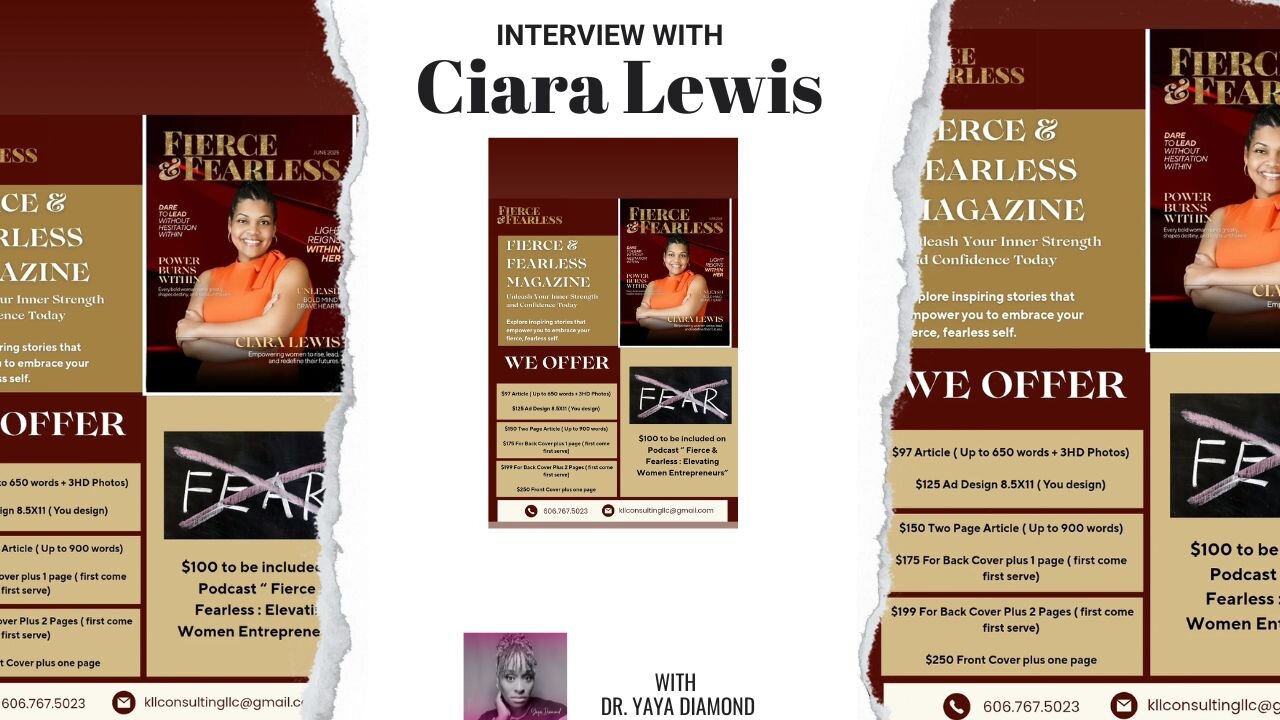 Interview with Magazine owner and author Ciara Lewis - Debut July 1, 2025