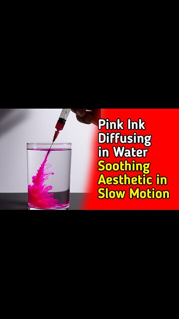 Pink Ink Diffusing in Water – Soothing Aesthetic in Slow Motion