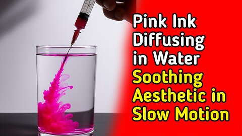 Pink Ink Diffusing in Water – Soothing Aesthetic in Slow Motion