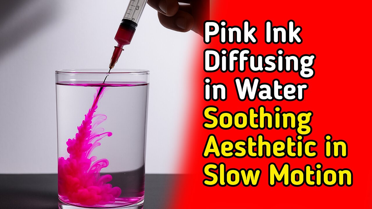 Pink Ink Diffusing in Water – Soothing Aesthetic in Slow Motion