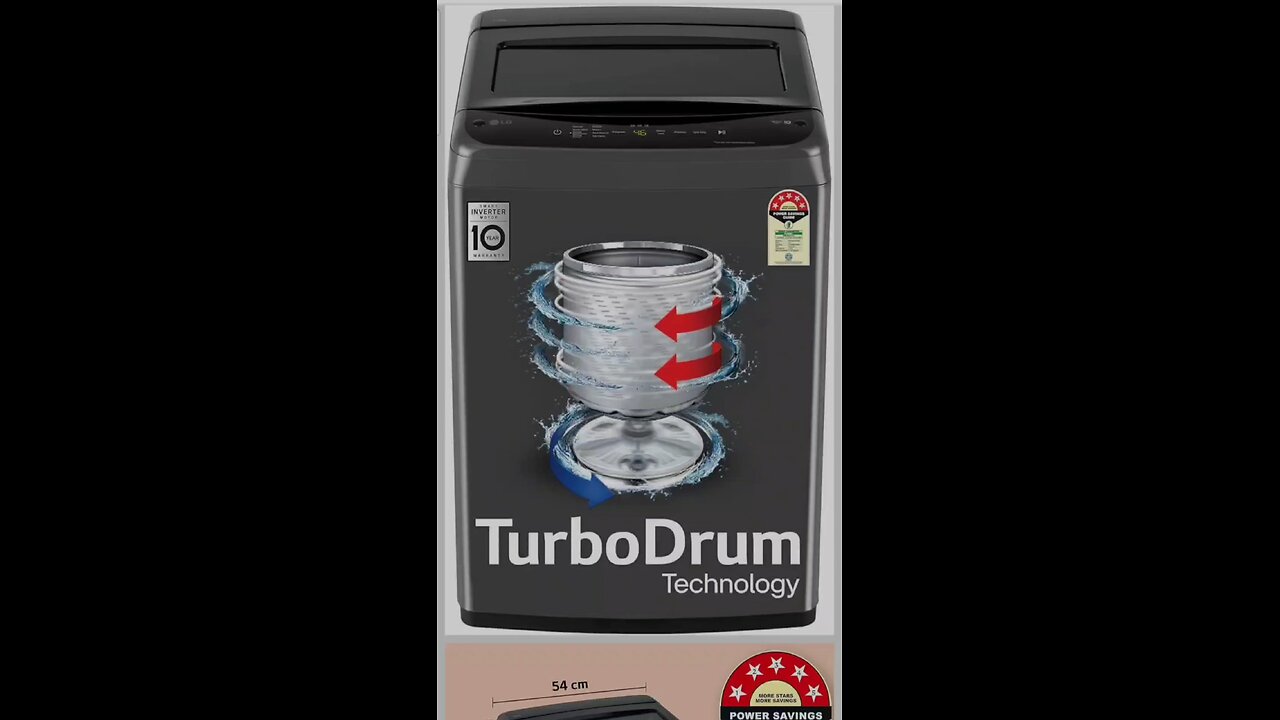 LG 7 Kg 5 Star Smart Inverter Technology Fully Automatic Top Load Washing Machine