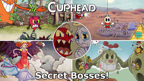 Cuphead + DLC; All Secret Boss Phases + Angel and Demon!