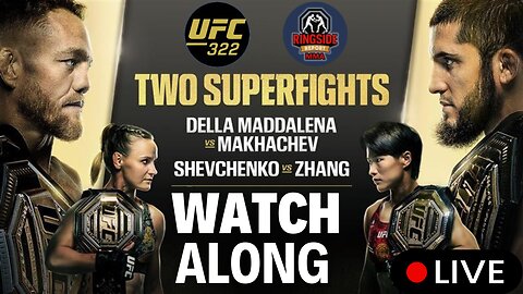 🔴 LIVE: UFC 322 Watch-Along | Islam Makhachev vs Jack Della Maddalena at Madison Square Garden