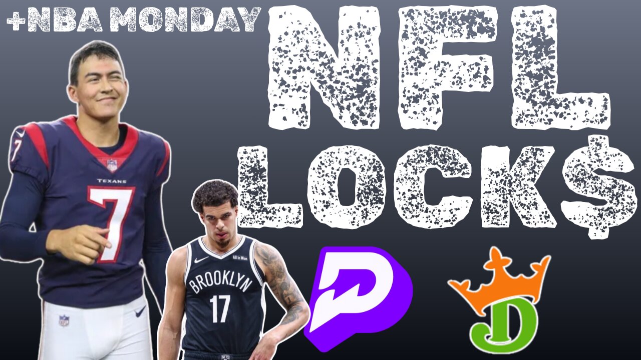 NFL + NBA MONDAY - TOP BETS + PRIZEPICKS PLAYER PROPS
